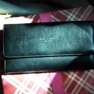Kate Spade check book wallet billfold with 4 compartments